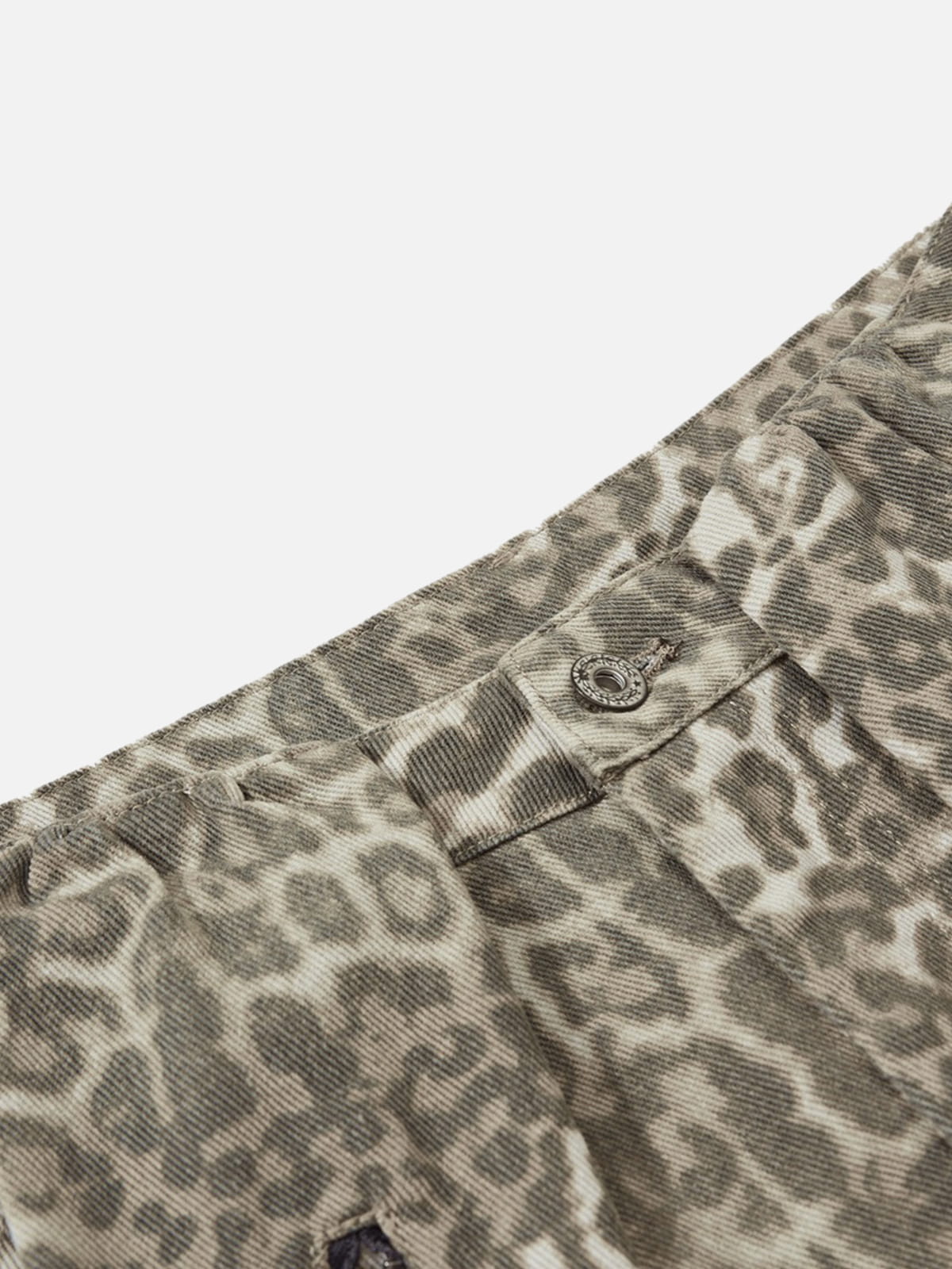 Leopard Baggy  Barrel Jeans