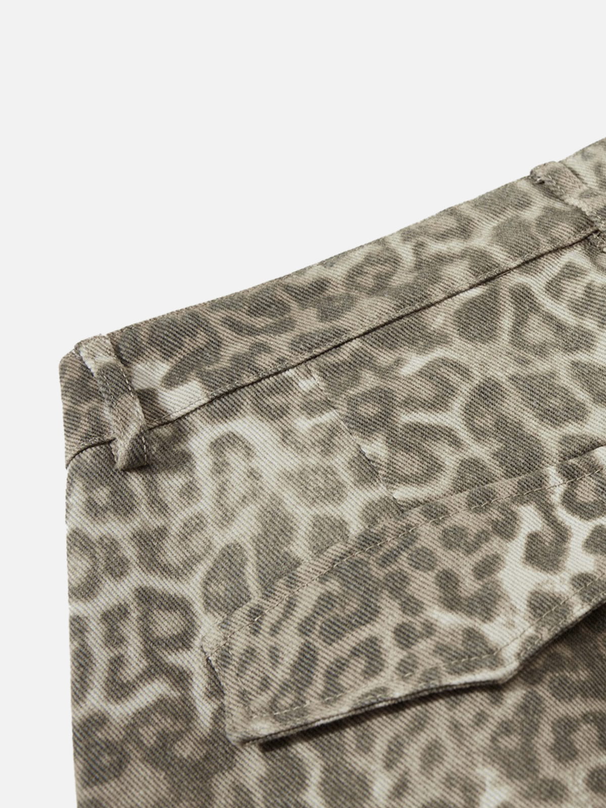 Leopard Baggy  Barrel Jeans
