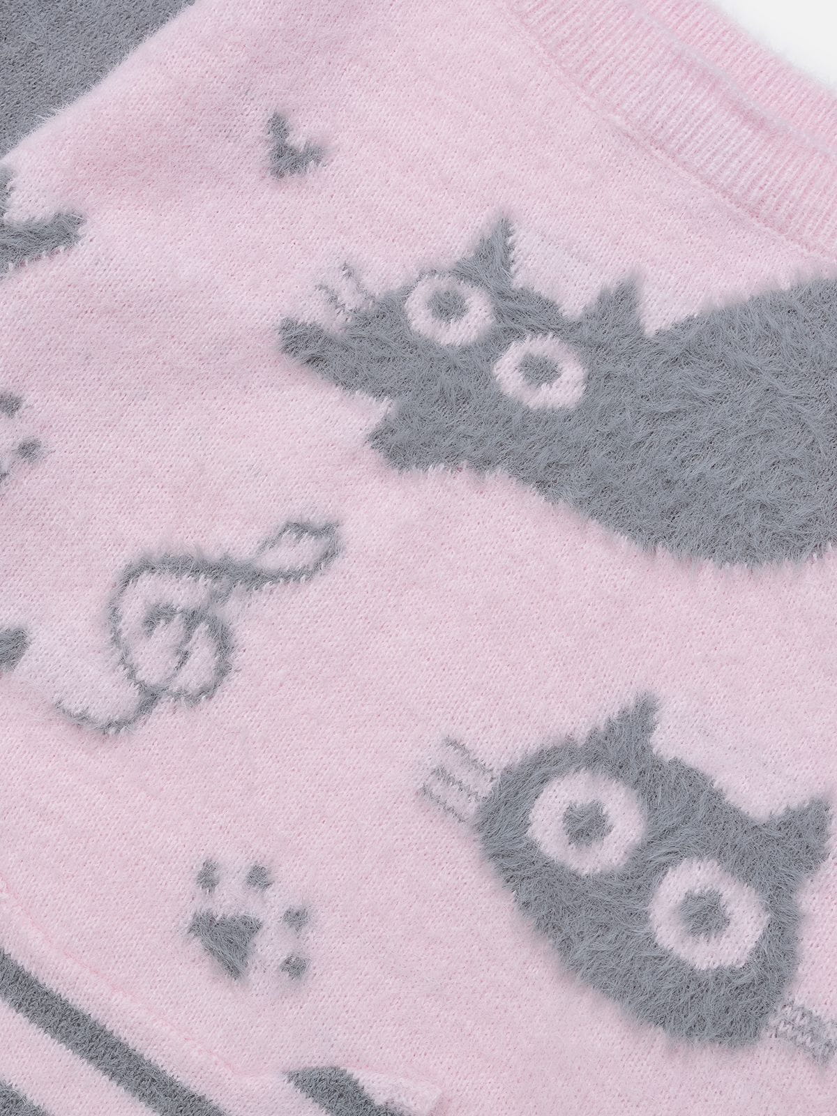 Cat Off-The-Shoulder Sweater