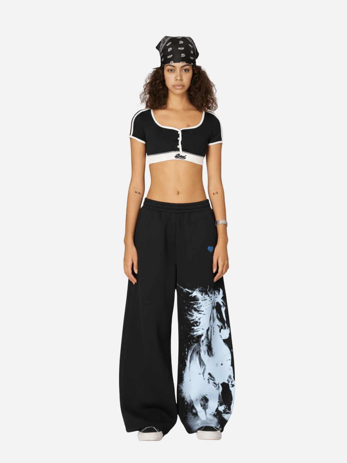 Pantalon de survêtement ample à motif cheval Aelfric Eden