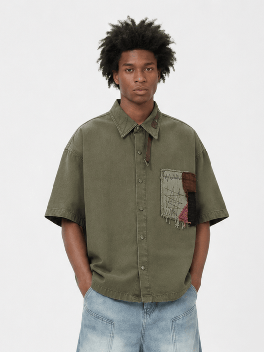 Aelfric Eden Patchwork Short Sleeve Shirt