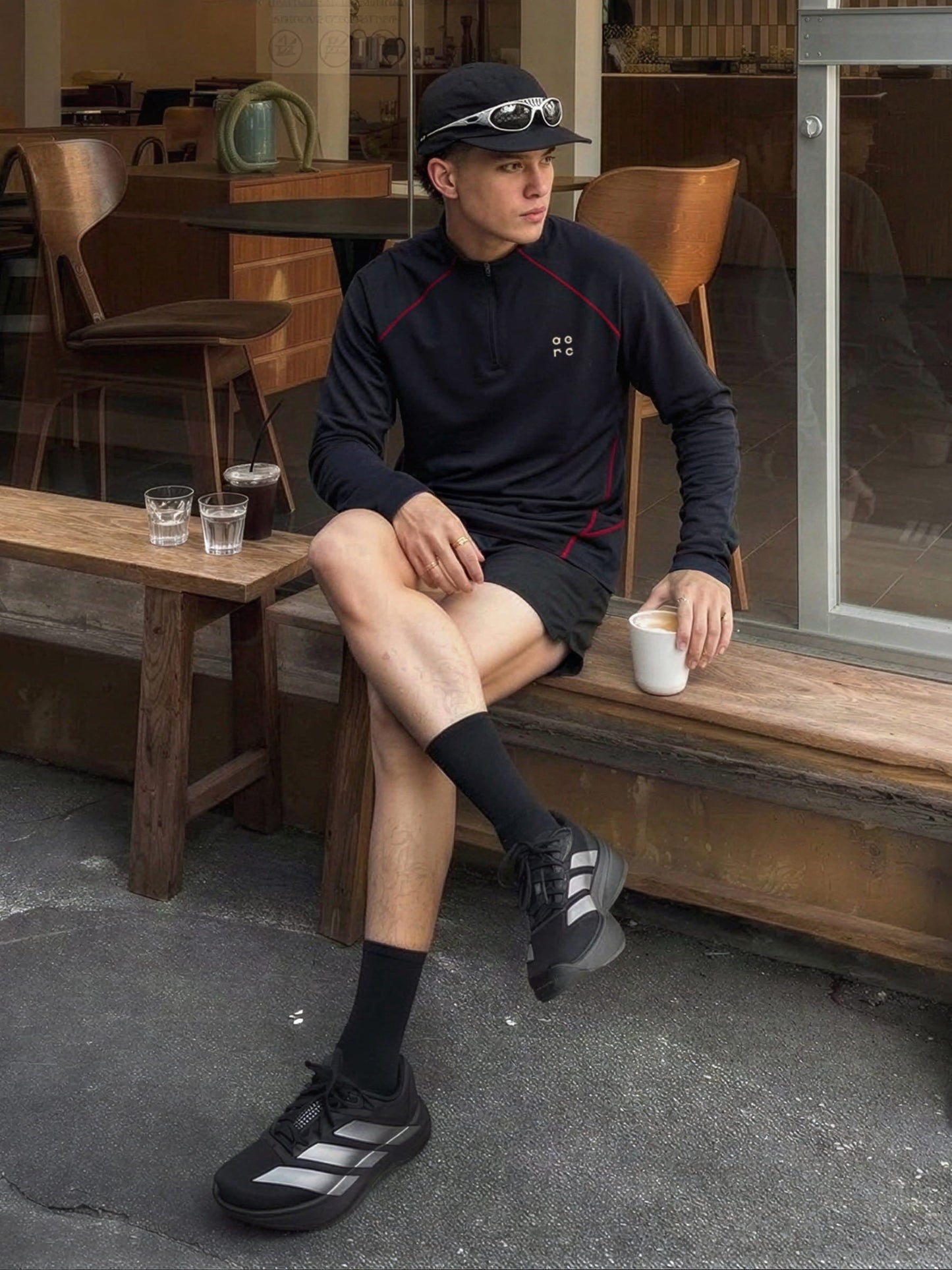 Breezy Active Half Zip Long Sleeve Tee
