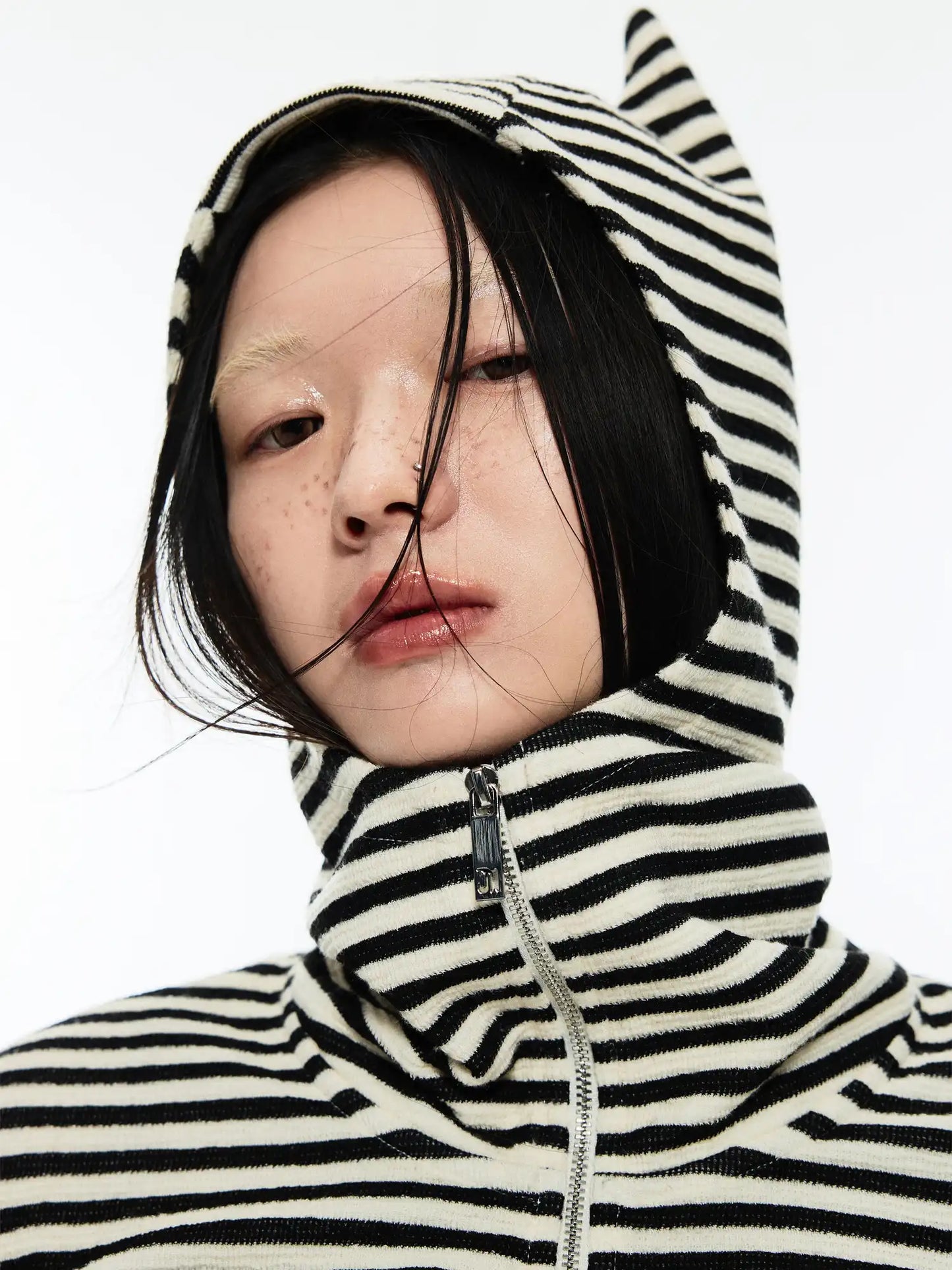 Midnight Meow Zip Up Cat Ear Hoodie