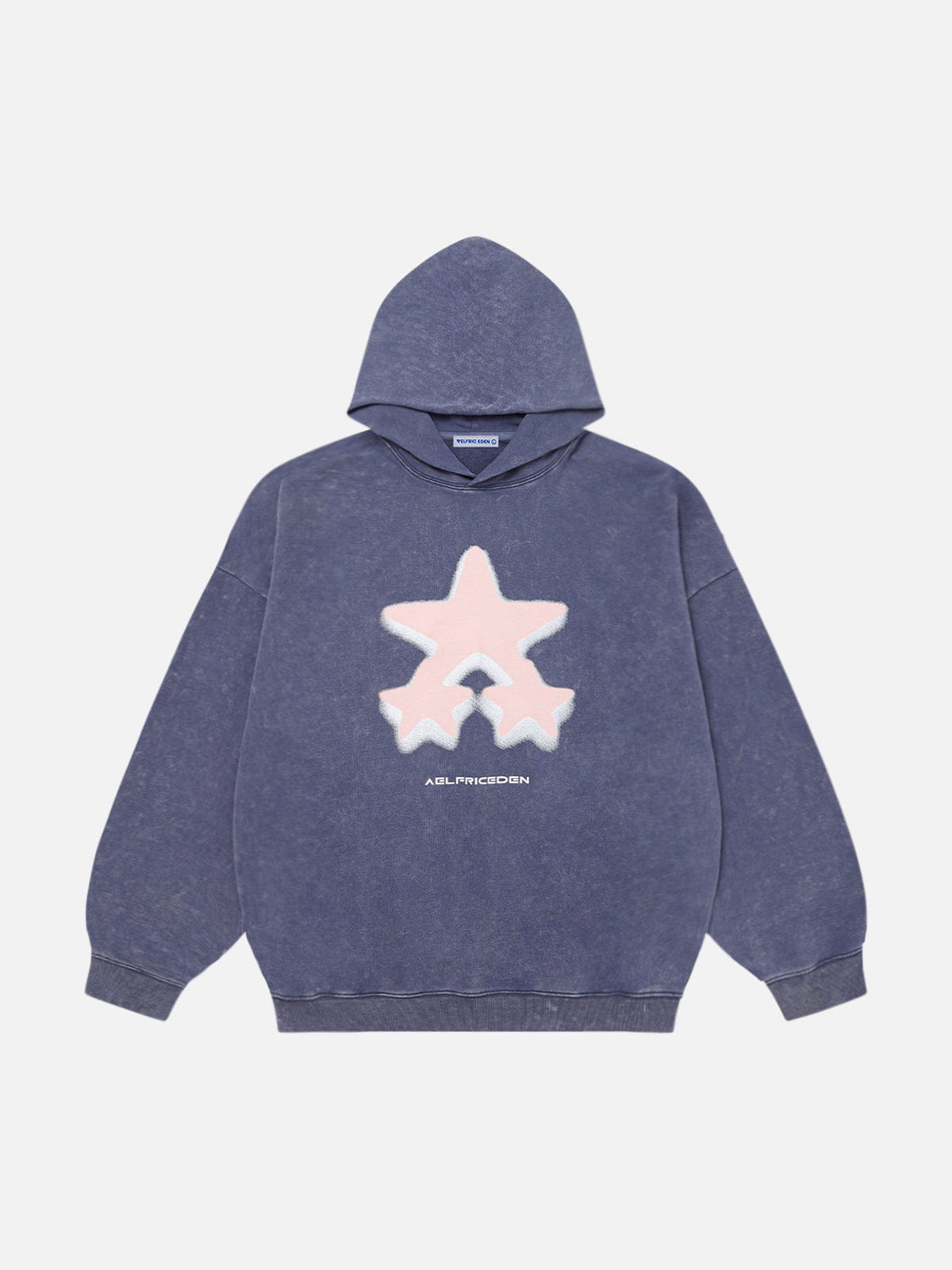 Sudadera con capucha extragrande con estampado de estrellas borrosas de Aelfric Eden