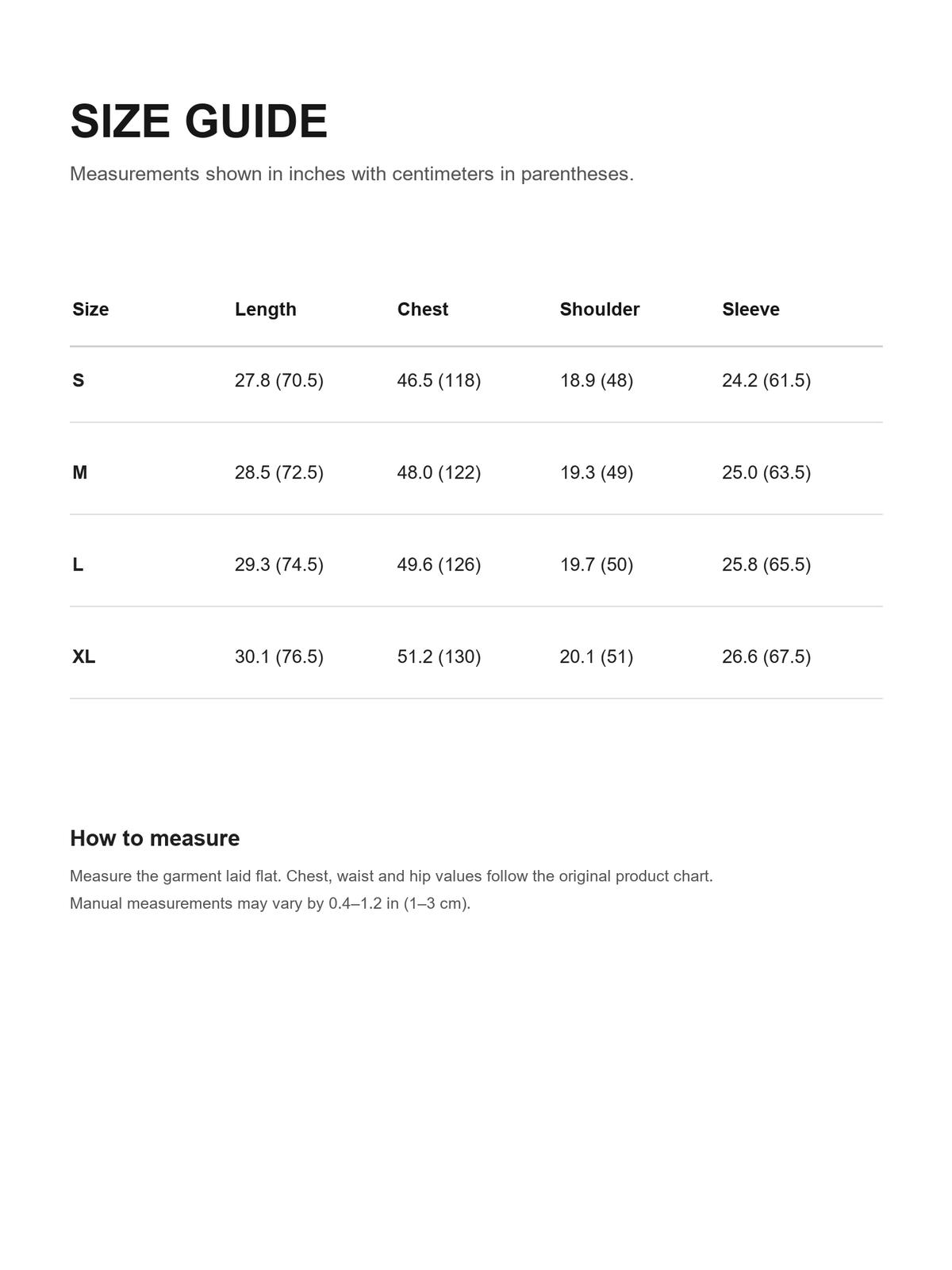 Back Graphic Relaxed Long-Sleeve T-Shirt size guide