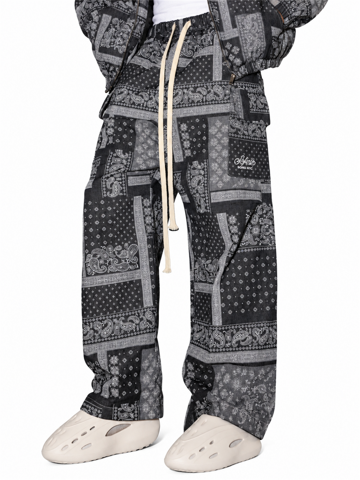 Bandana Print Straight-Leg Jeans product image