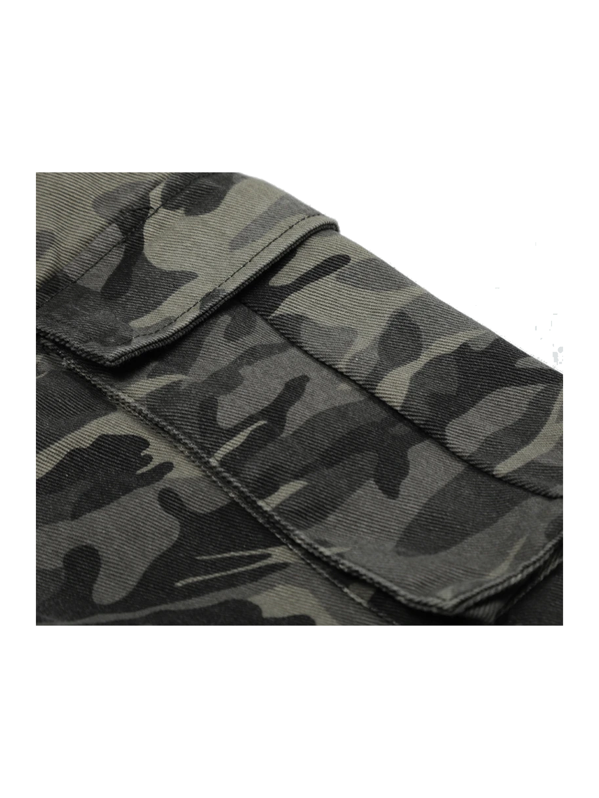 Black Camo camo cargo longline shorts view 5