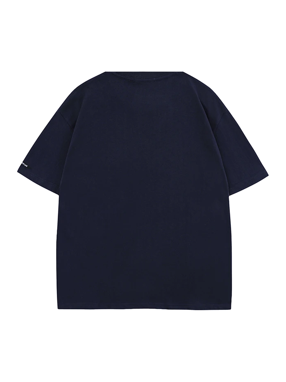 Black contrast graphic relaxed cotton tee view 2