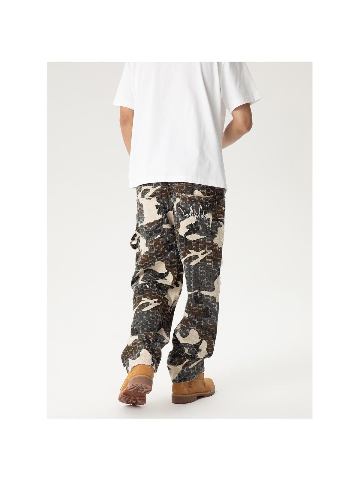 Distressed Camo Carpenter Pants product image