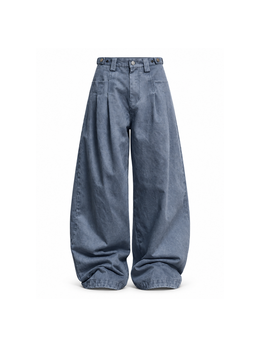 Embroidered Curved-Leg Utility Pants product image