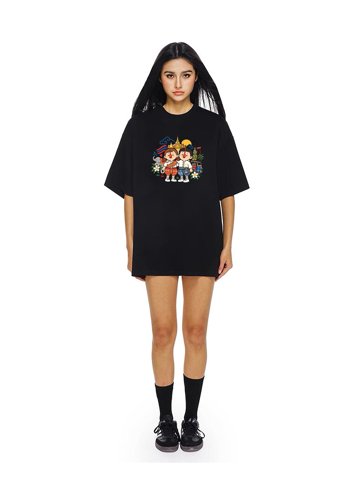 Friends Group Cartoon Graphic T-Shirt product image