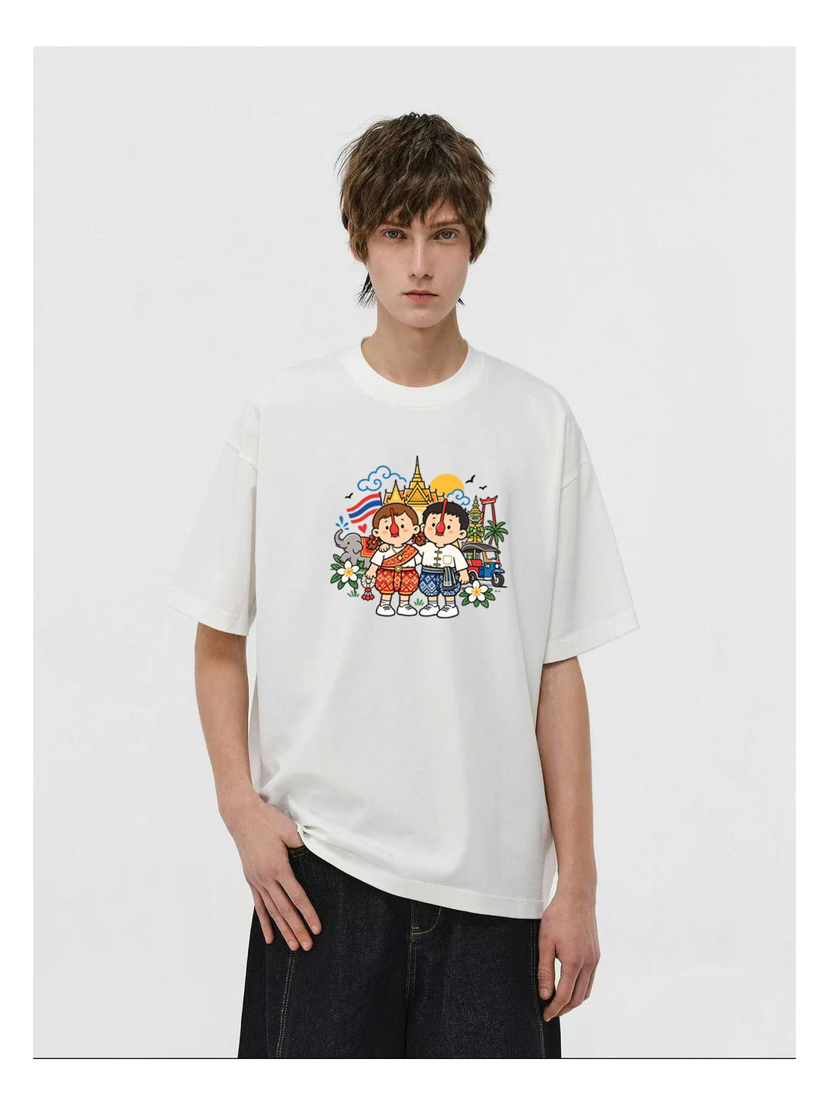 Friends Group Cartoon Graphic T-Shirt product image