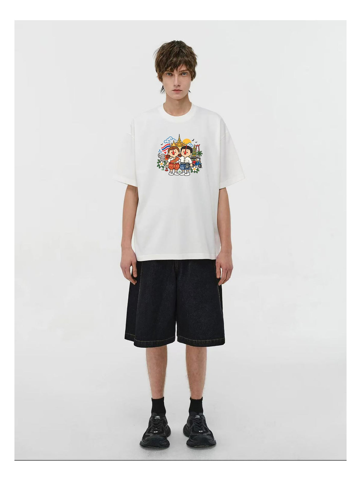 Friends Group Cartoon Graphic T-Shirt product image