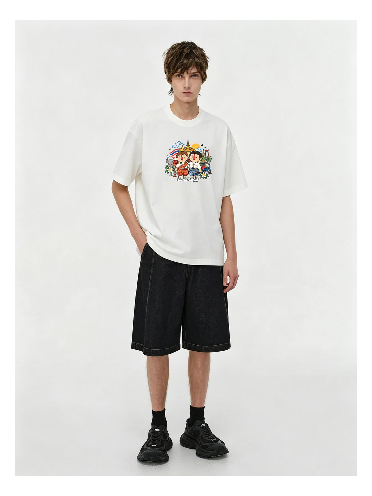 Friends Group Cartoon Graphic T-Shirt product image