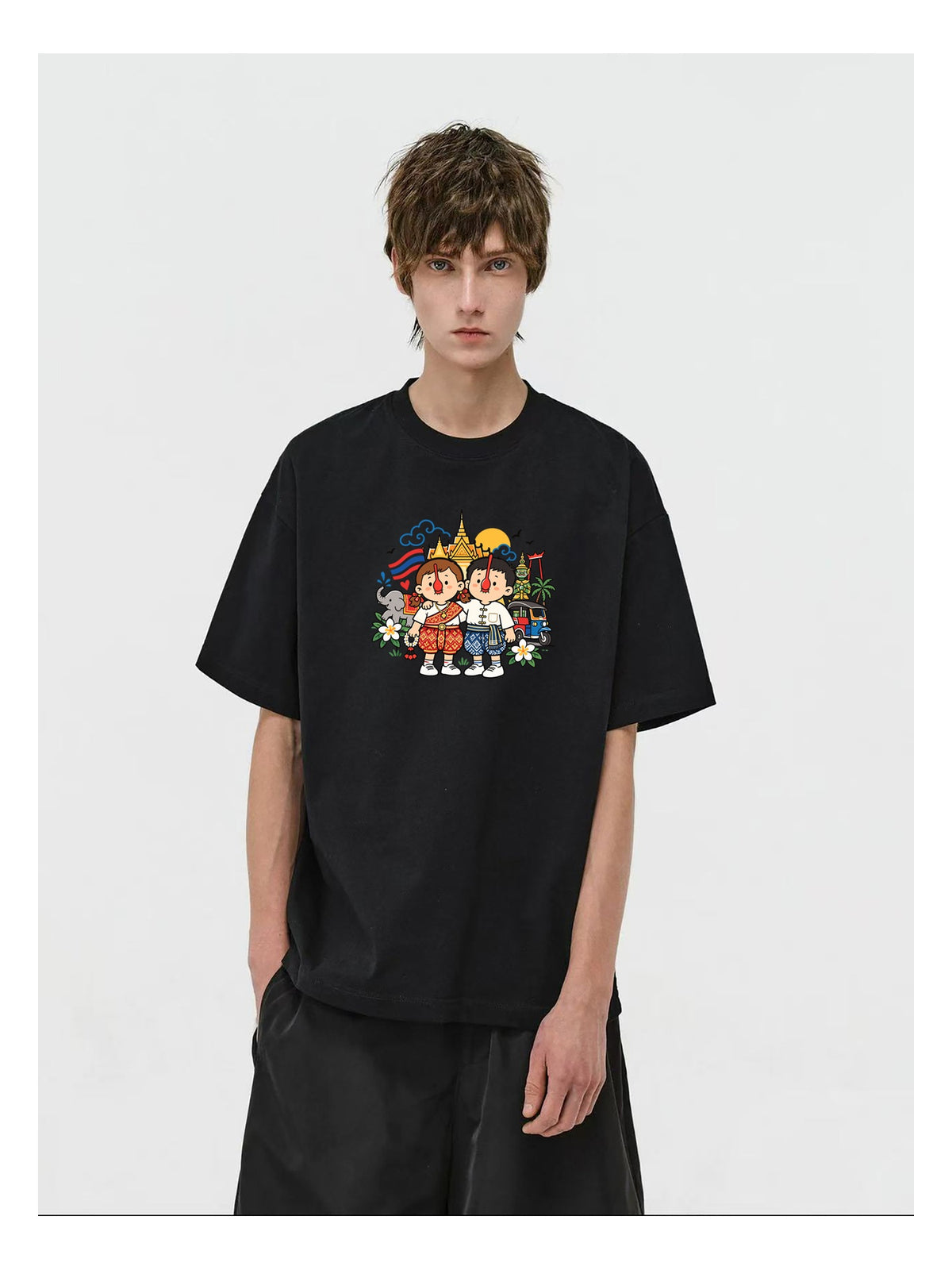 Friends Group Cartoon Graphic T-Shirt product image