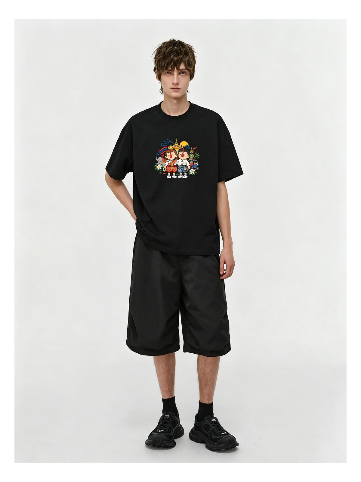 Friends Group Cartoon Graphic T-Shirt product image