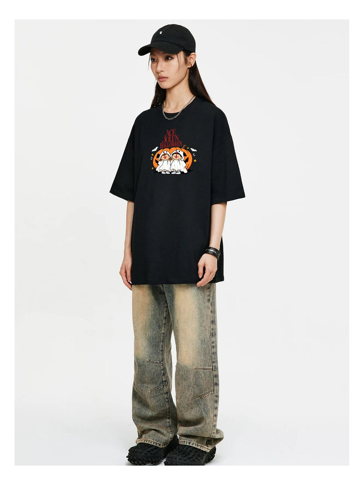 Halloween Pumpkin Friends Graphic T-Shirt product image