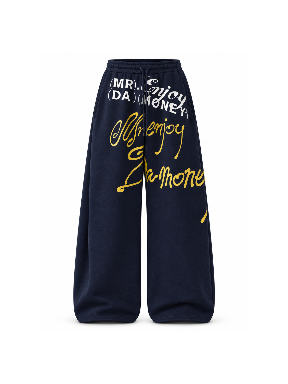 Handwritten Graphic Wide-Leg Sweatpants product image