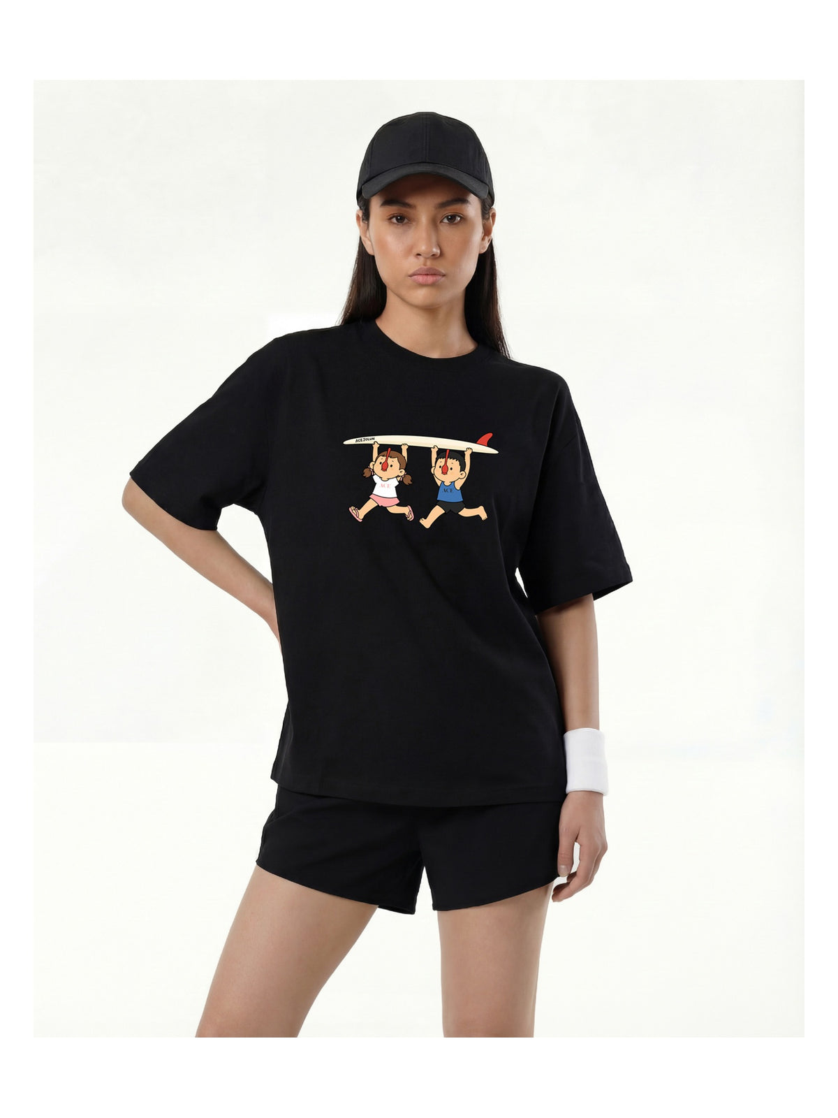 Hanging Friends Cartoon Graphic T-Shirt product image