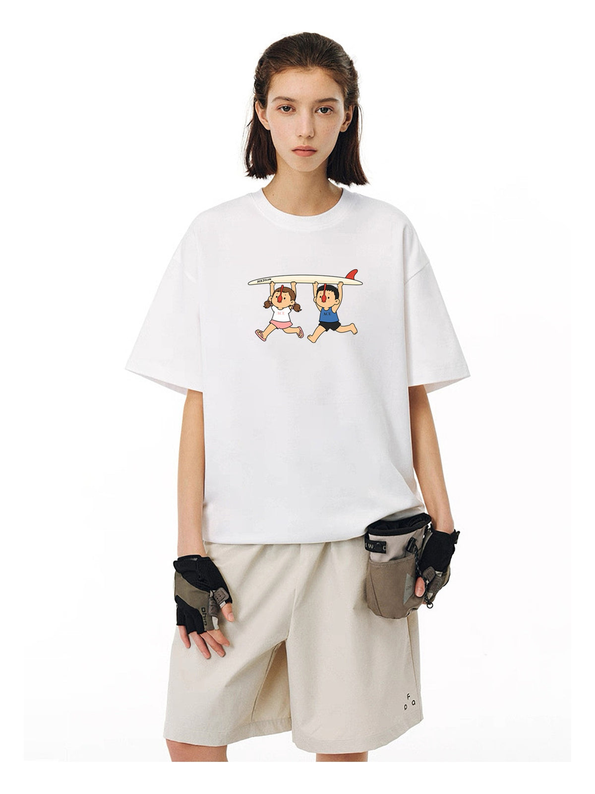 Hanging Friends Cartoon Graphic T-Shirt product image