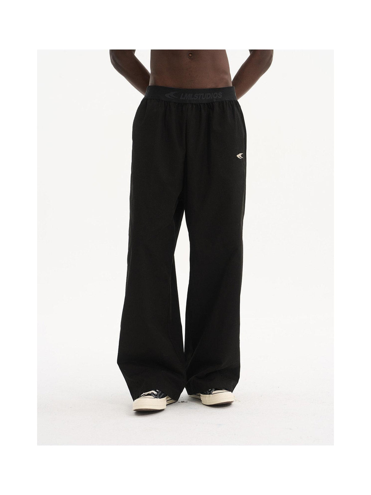 Jacquard-Waist Wide-Leg Pants product image