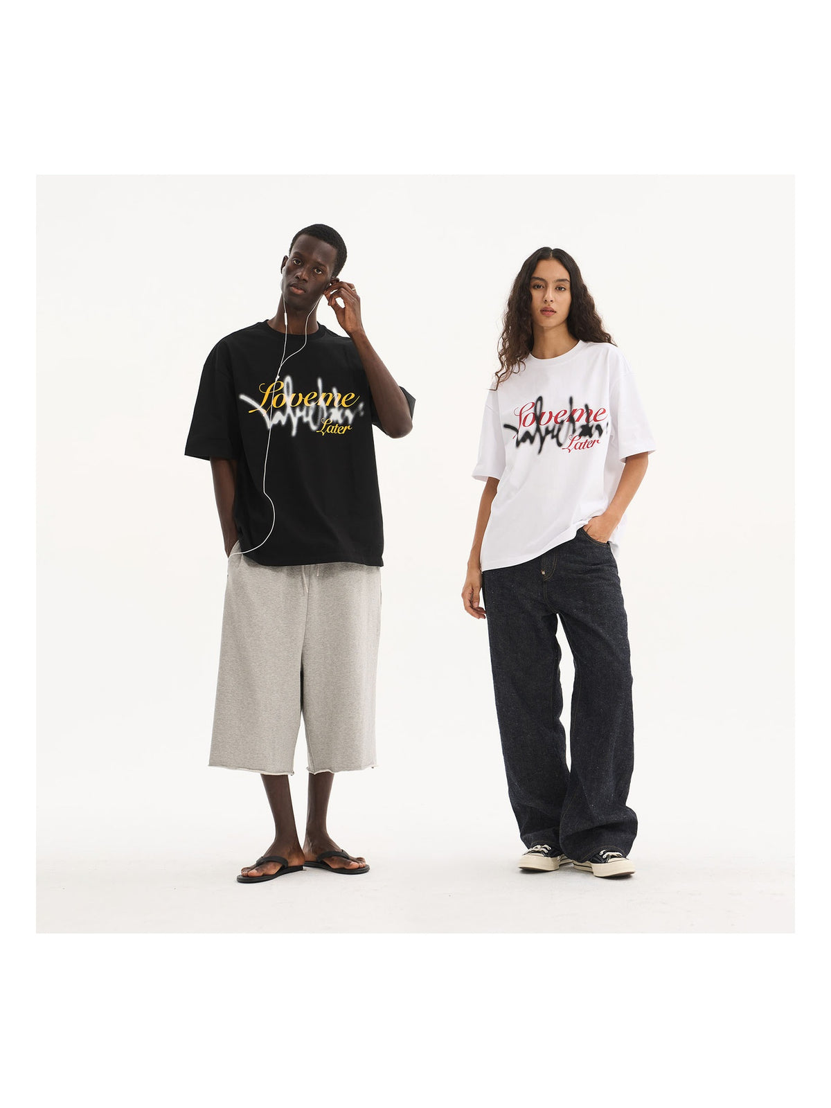 Layered Script Graphic T-Shirt product image