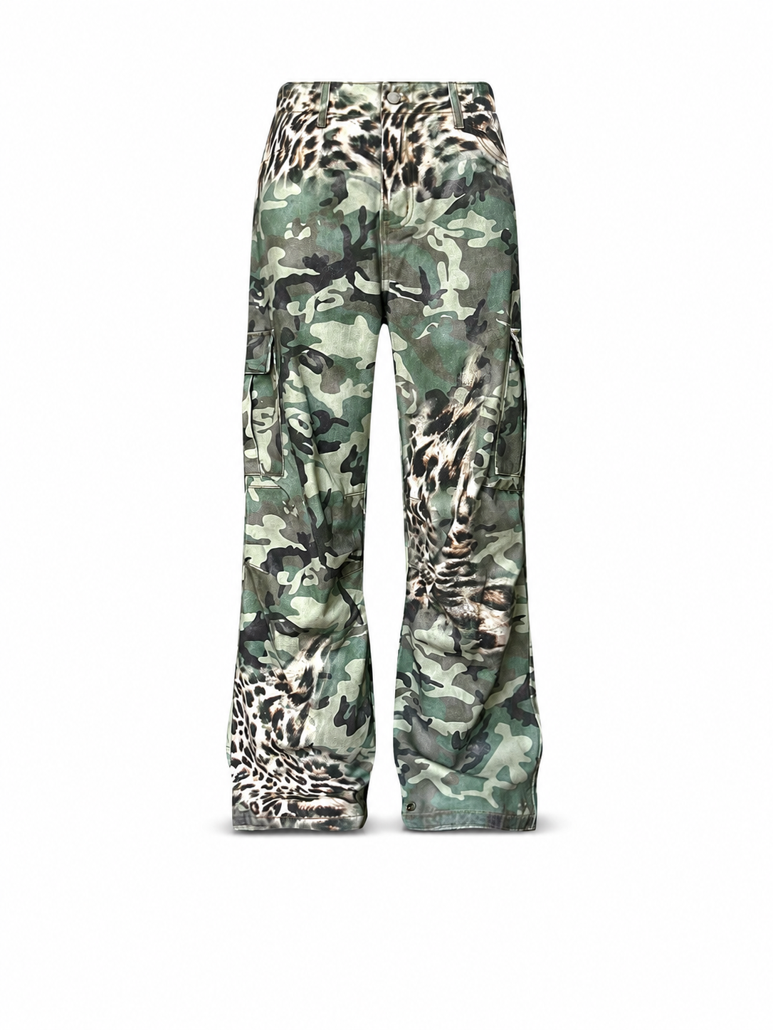 Ace Jolun leopard camouflage printed pants product-only view