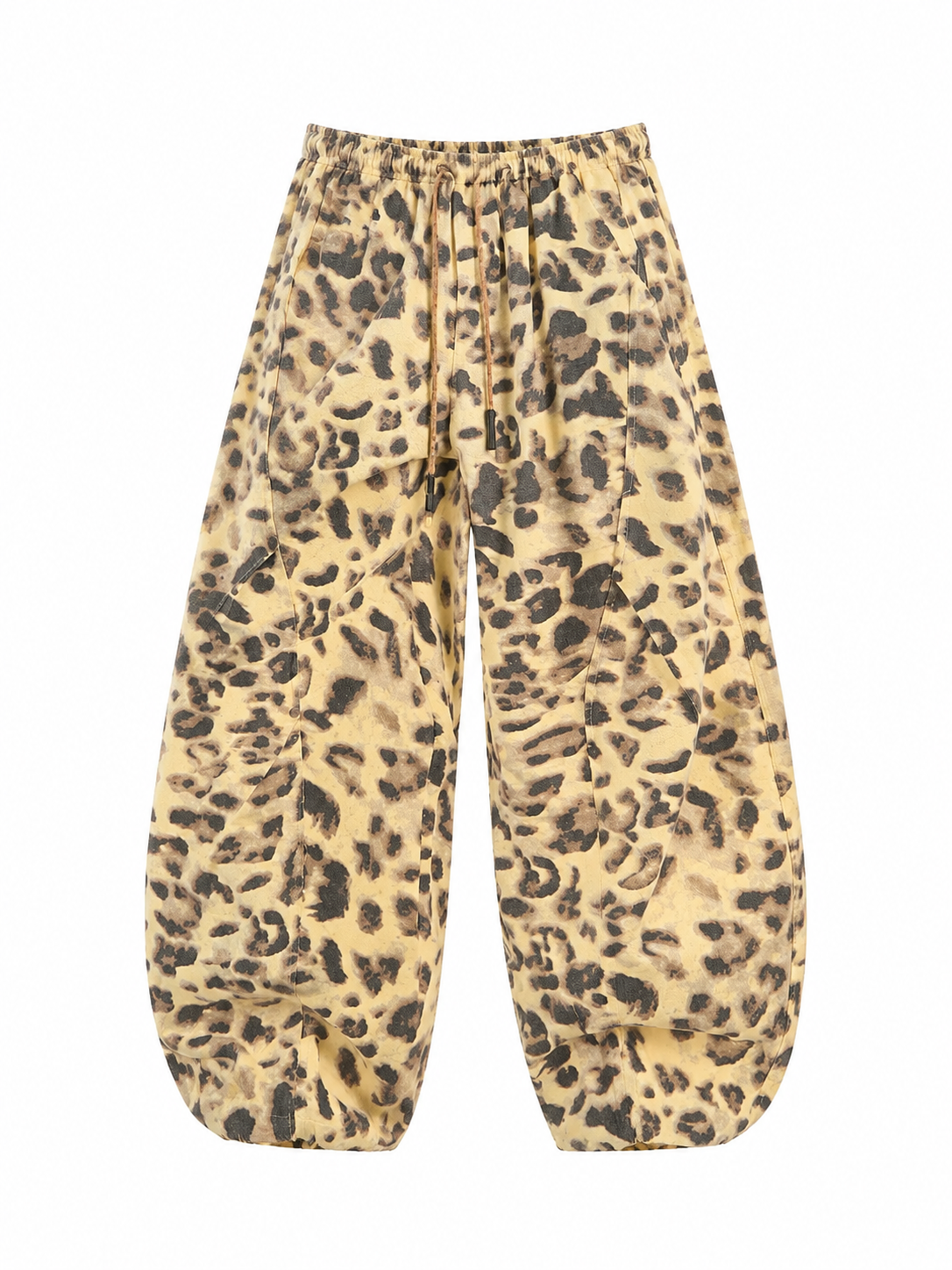 Ace Jolun leopard-print barrel-leg cargo pants front view