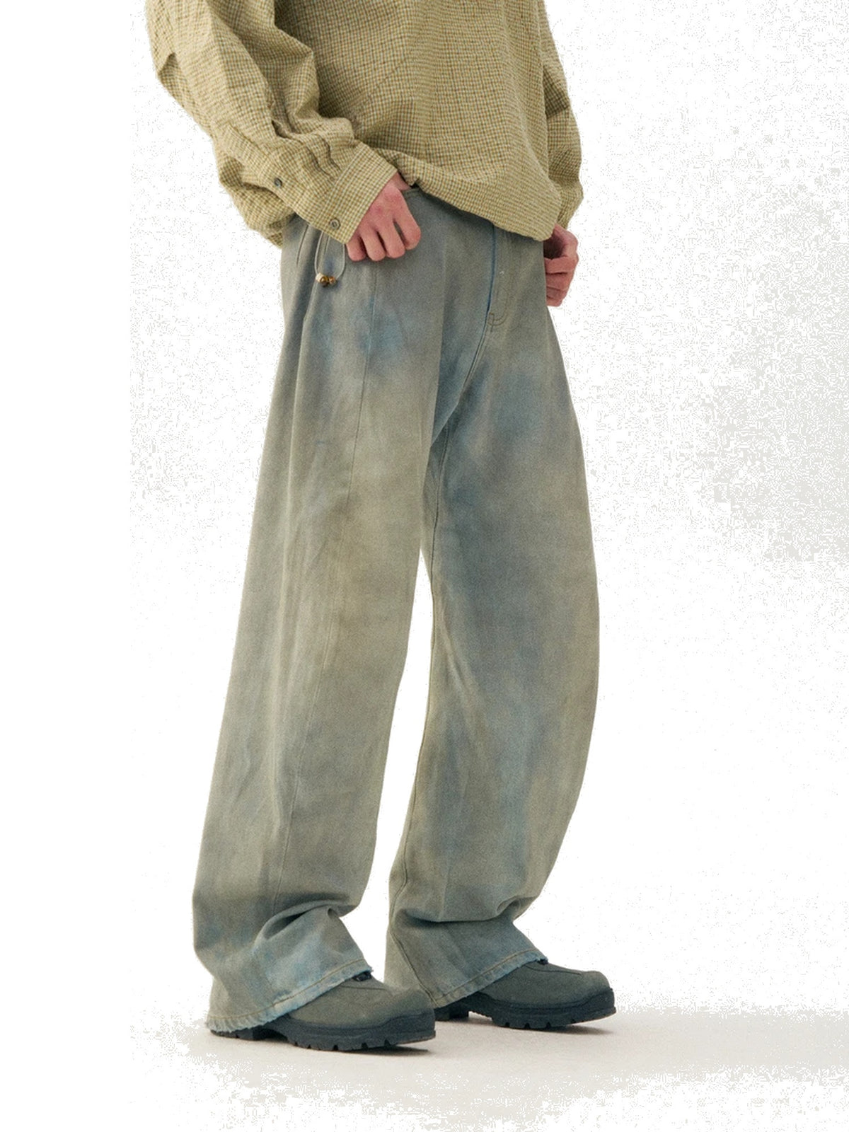 Men’s Curved-Leg Vintage Jeans product image