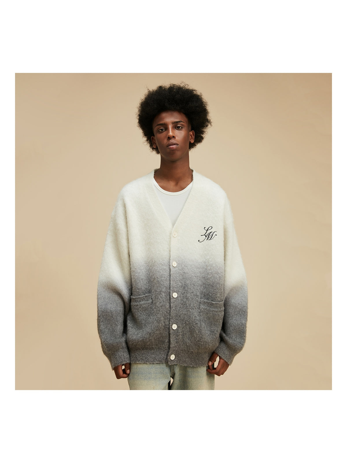 Rainbow Gradient Knit Cardigan product image