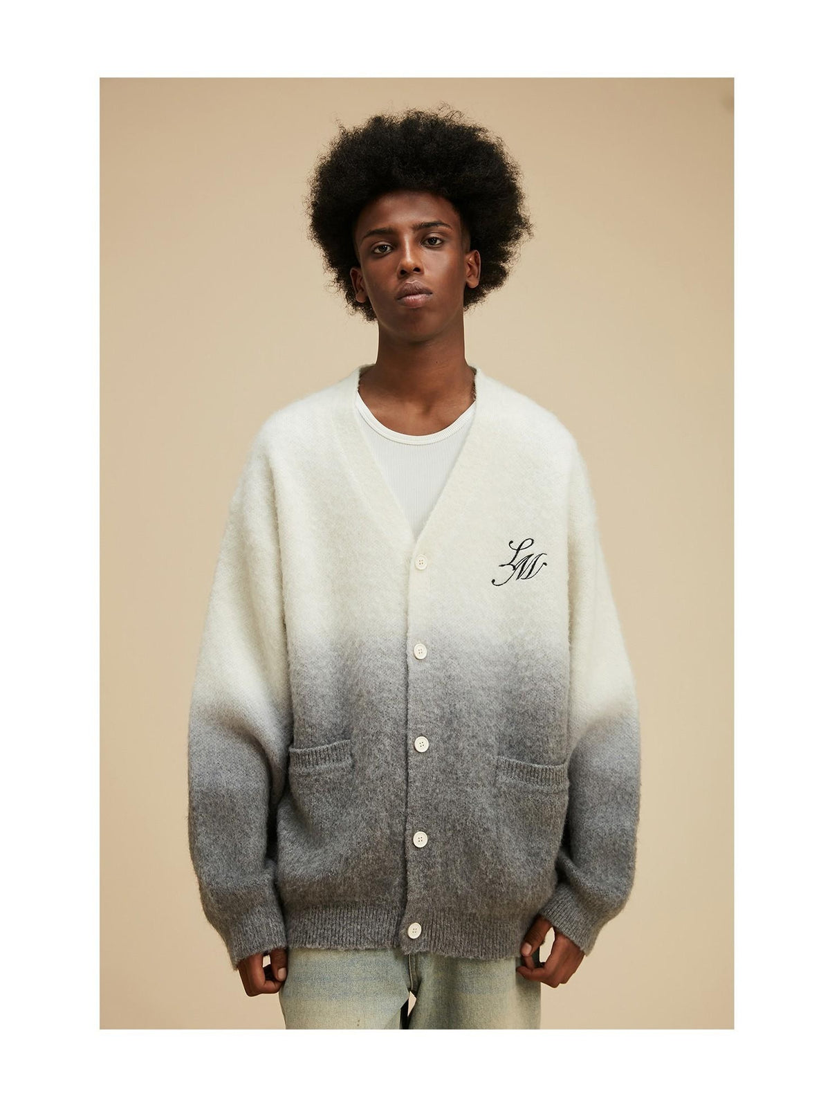 Rainbow Gradient Knit Cardigan product image