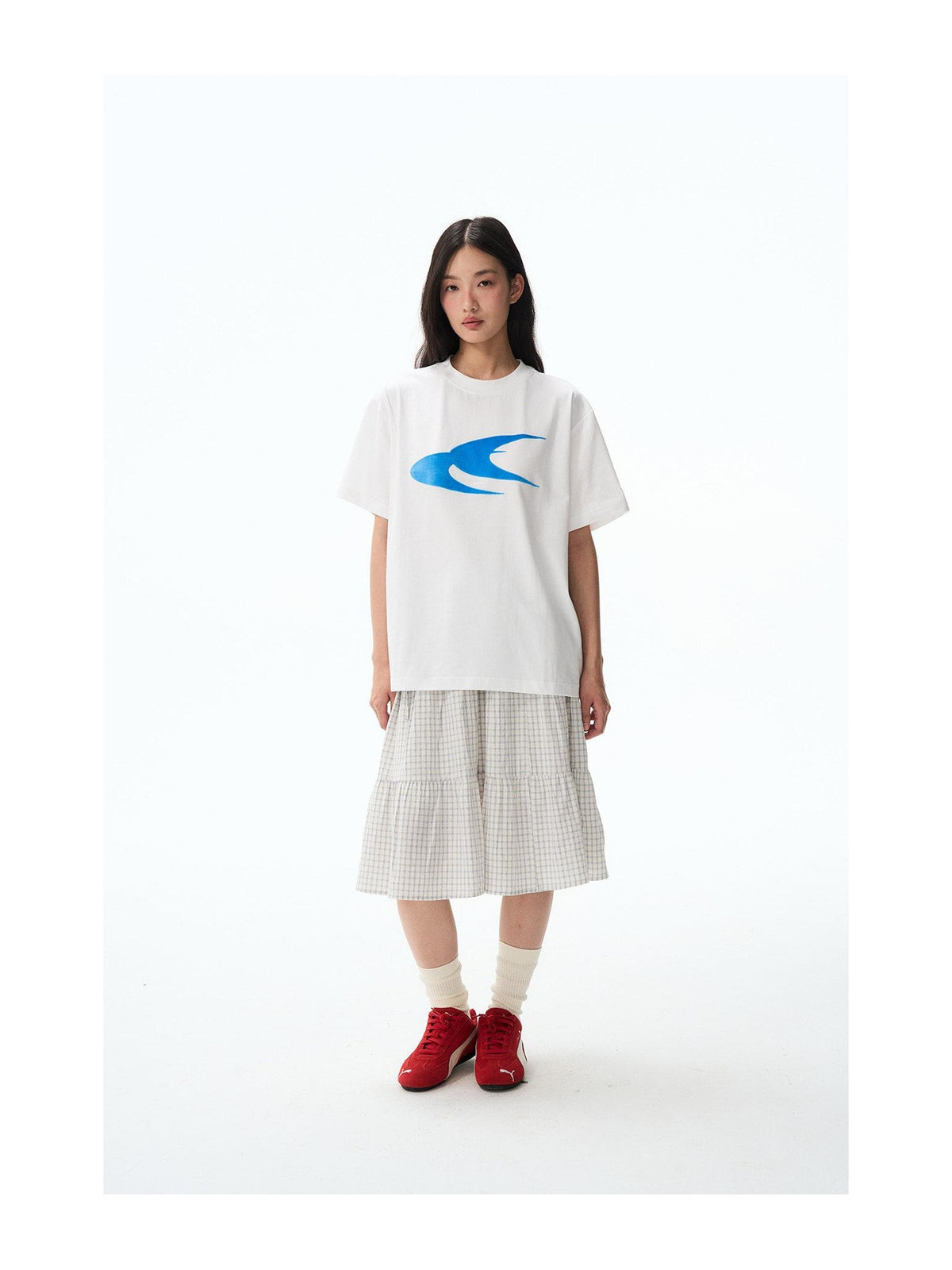 Swallow Logo Flocked T-Shirt product image