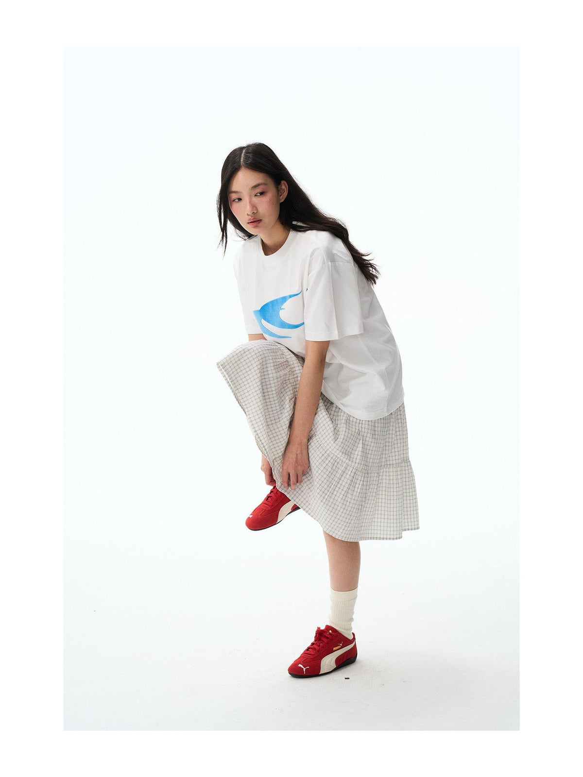 Swallow Logo Flocked T-Shirt product image