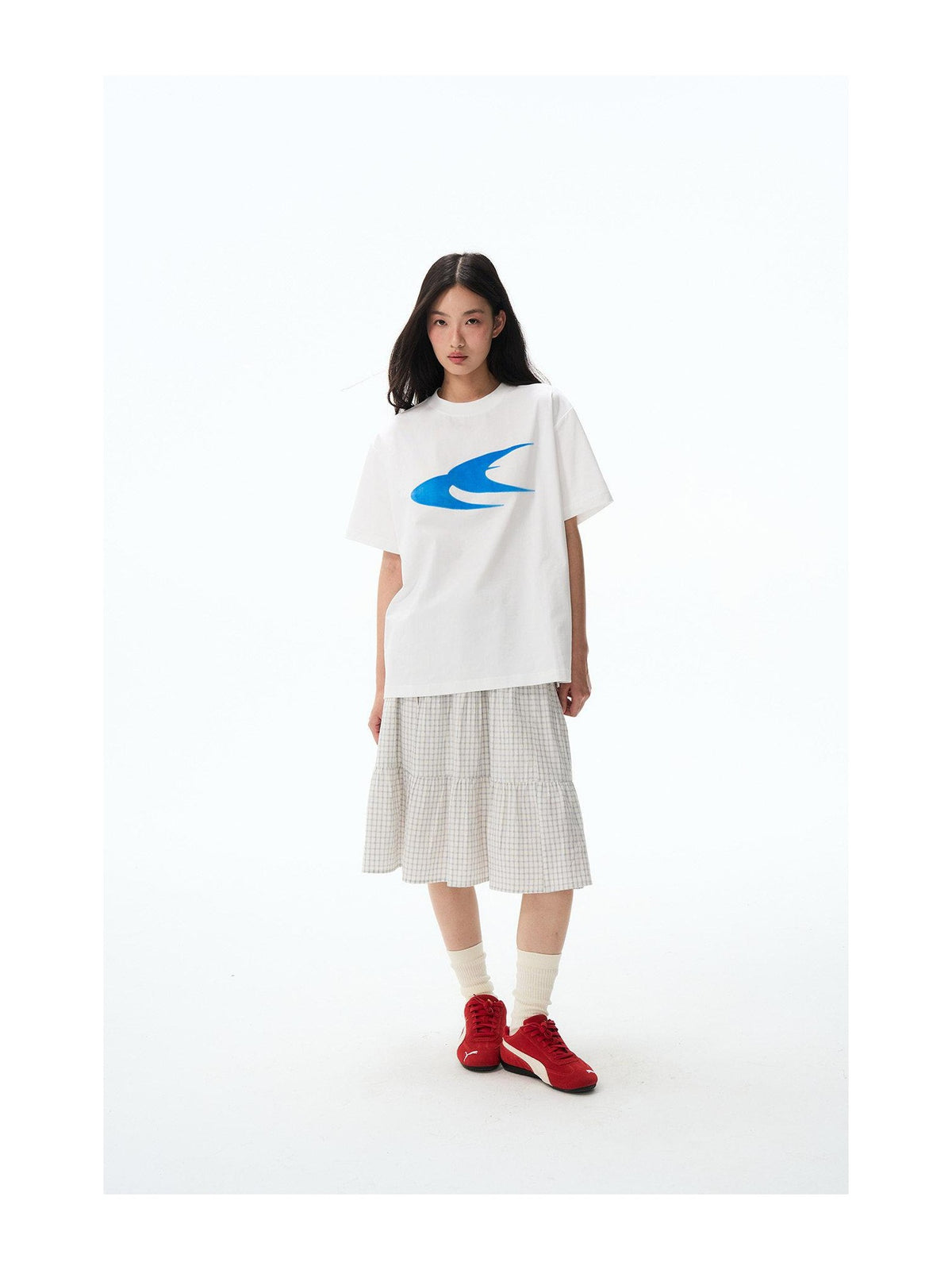 Swallow Logo Flocked T-Shirt product image
