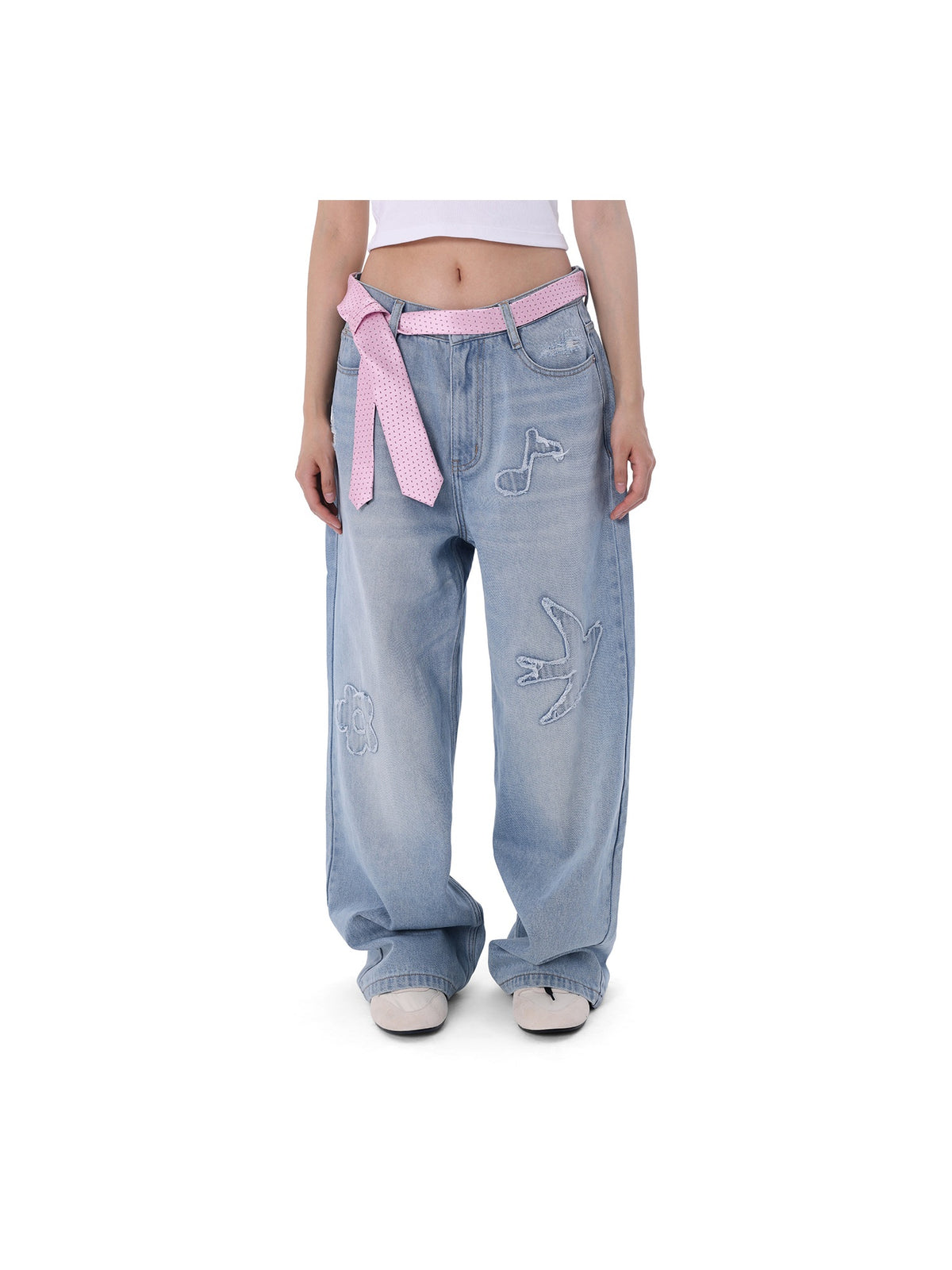Swallow Patch Washed Jeans product image