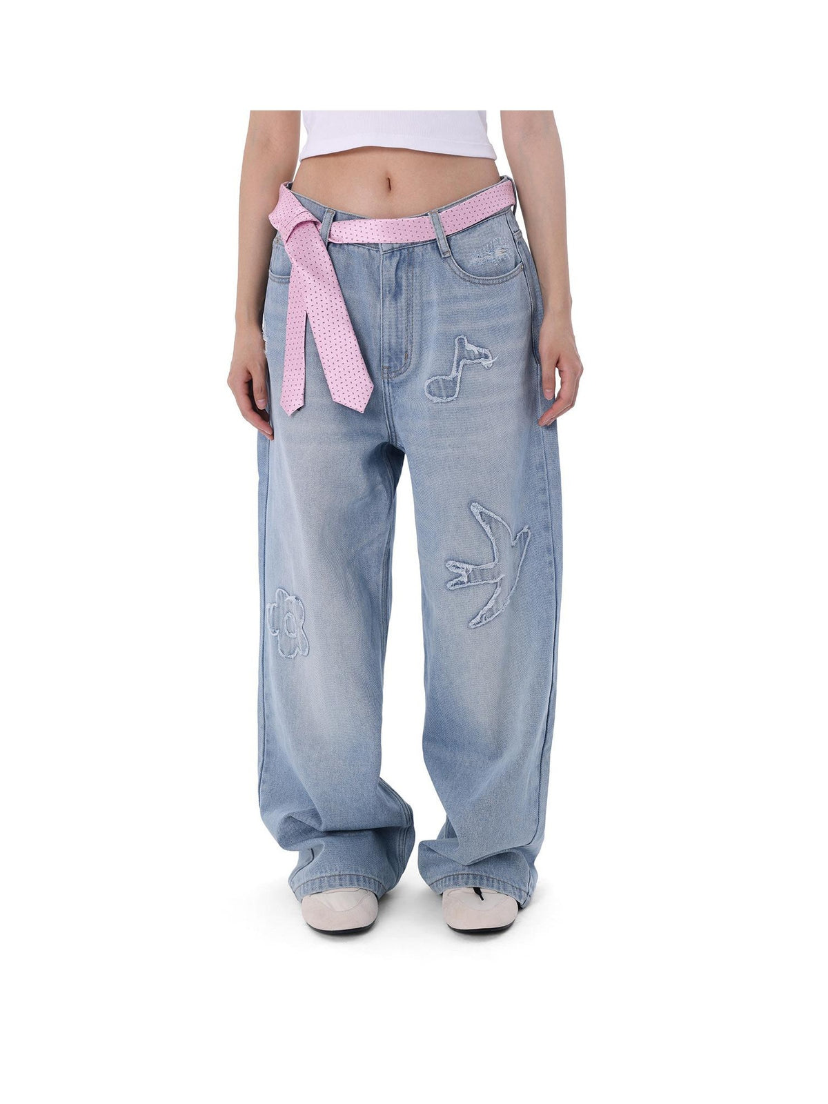 Swallow Patch Washed Jeans product image