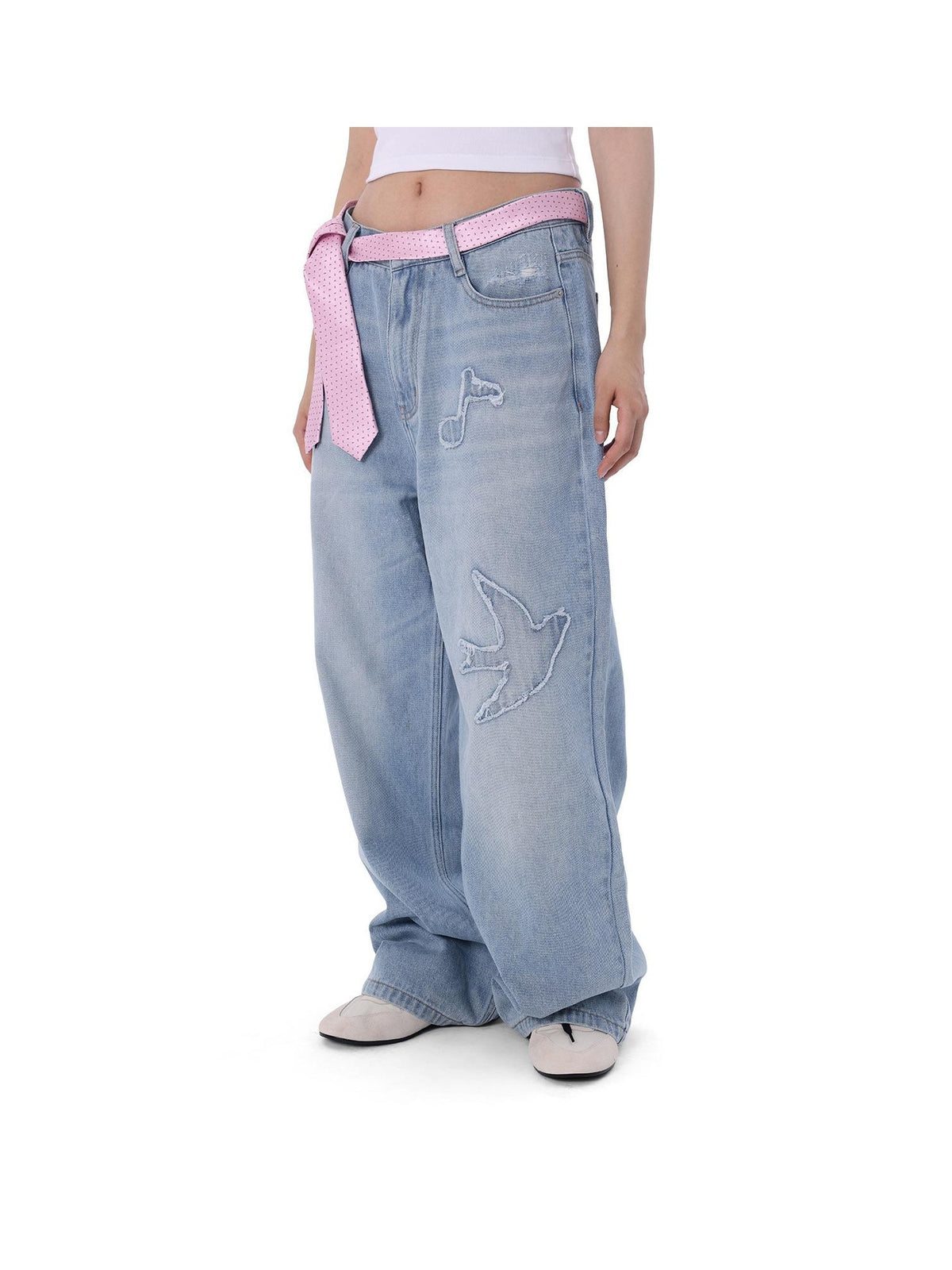 Swallow Patch Washed Jeans product image