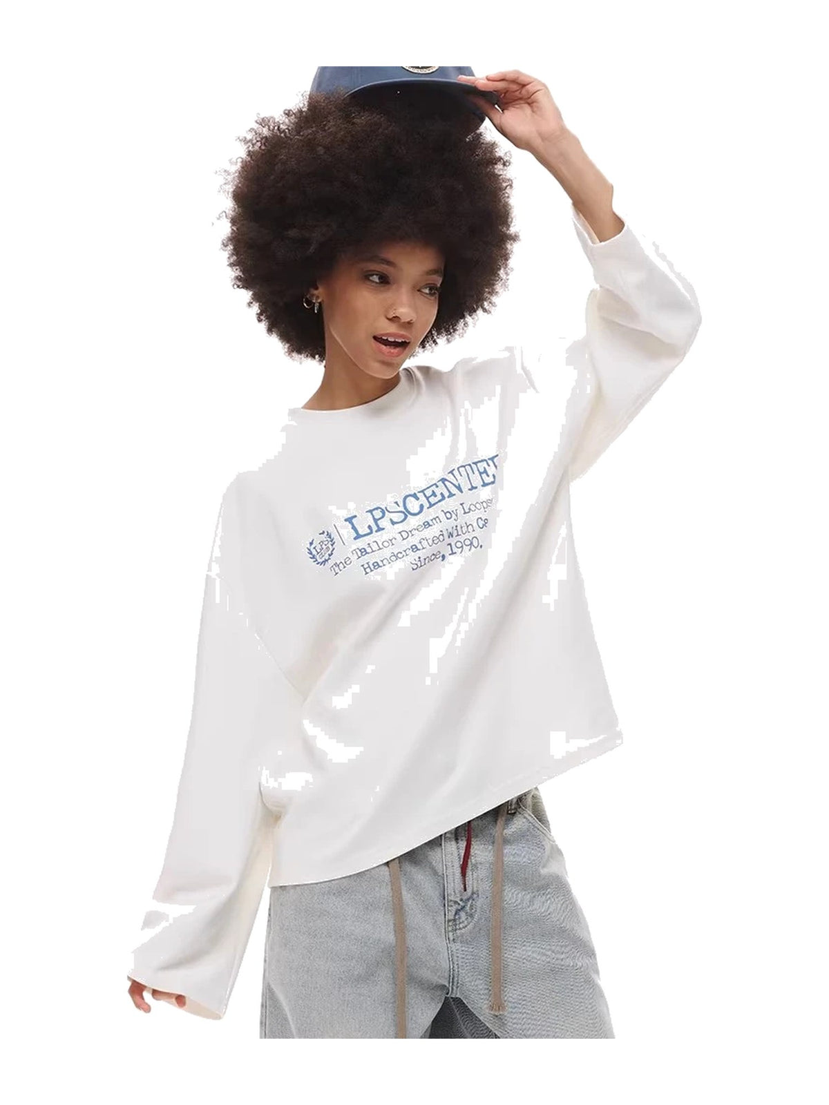 Vintage Contrast Panel Graphic Long-Sleeve Tee product image 3
