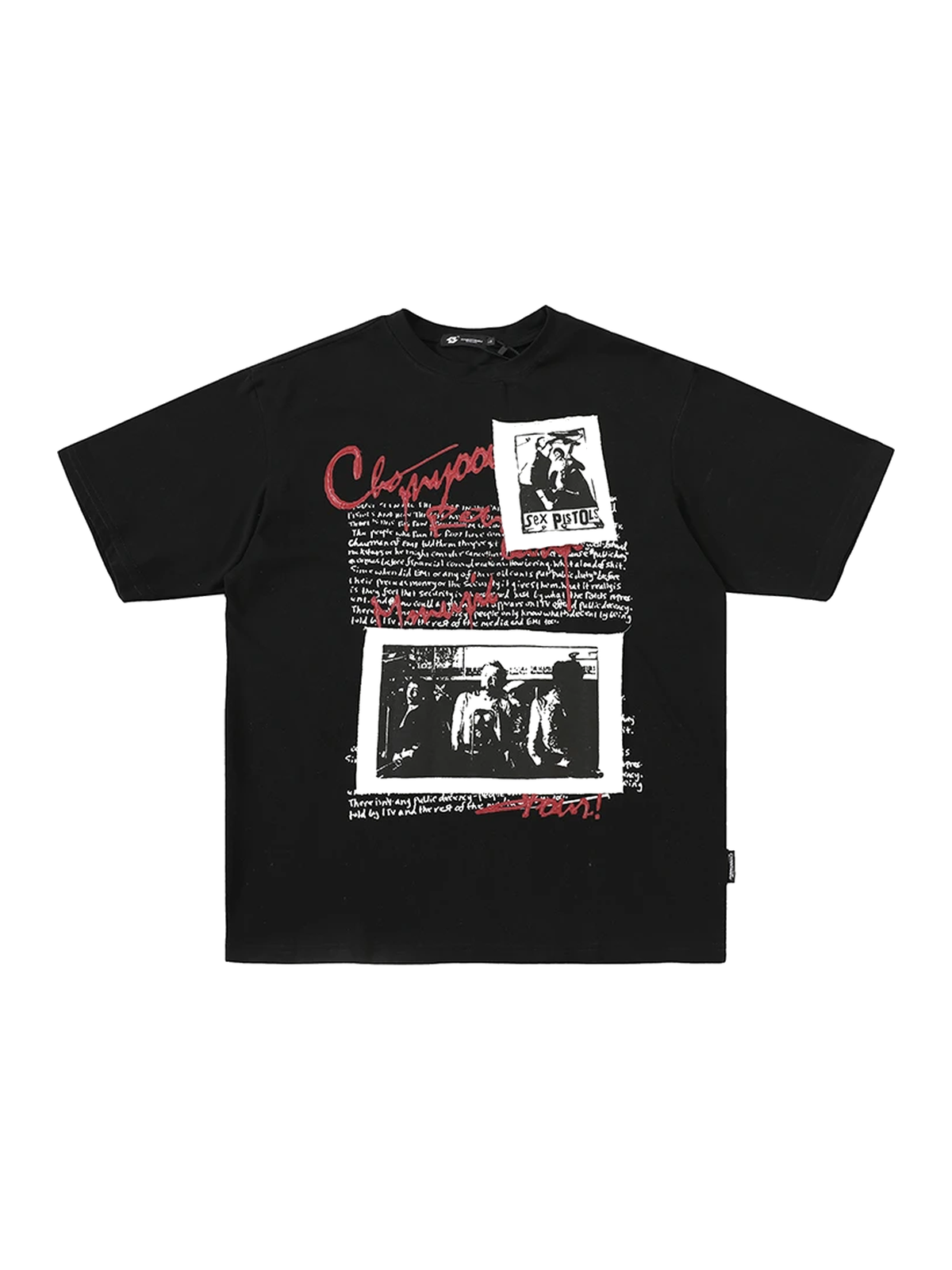 White vintage graphic cotton tee view 3