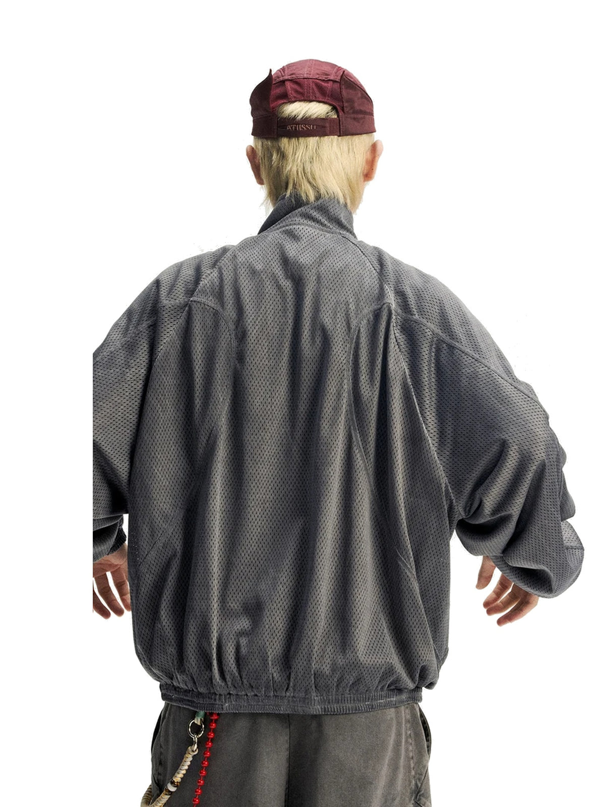 Vintage Mesh Stand-Collar Jacket product image