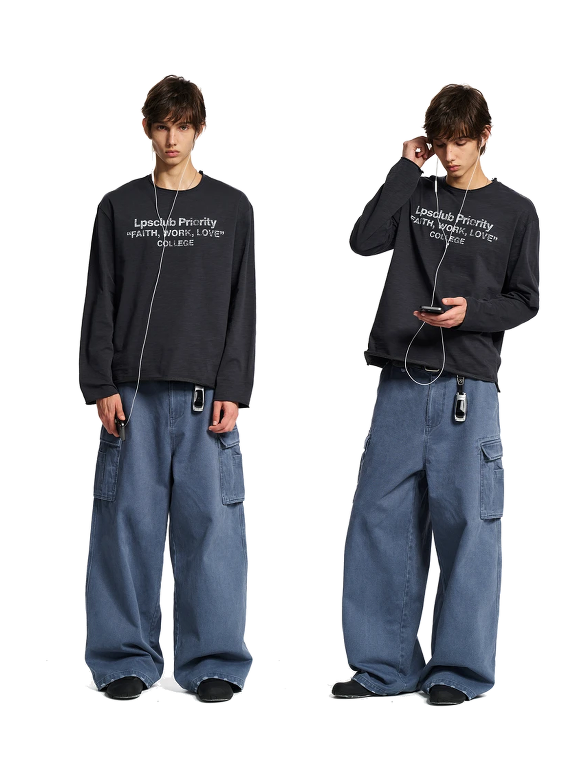 Vintage Washed Graphic Long-Sleeve Tee product image 2