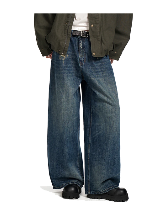 Vintage Washed Wide-Leg Jeans product image 1