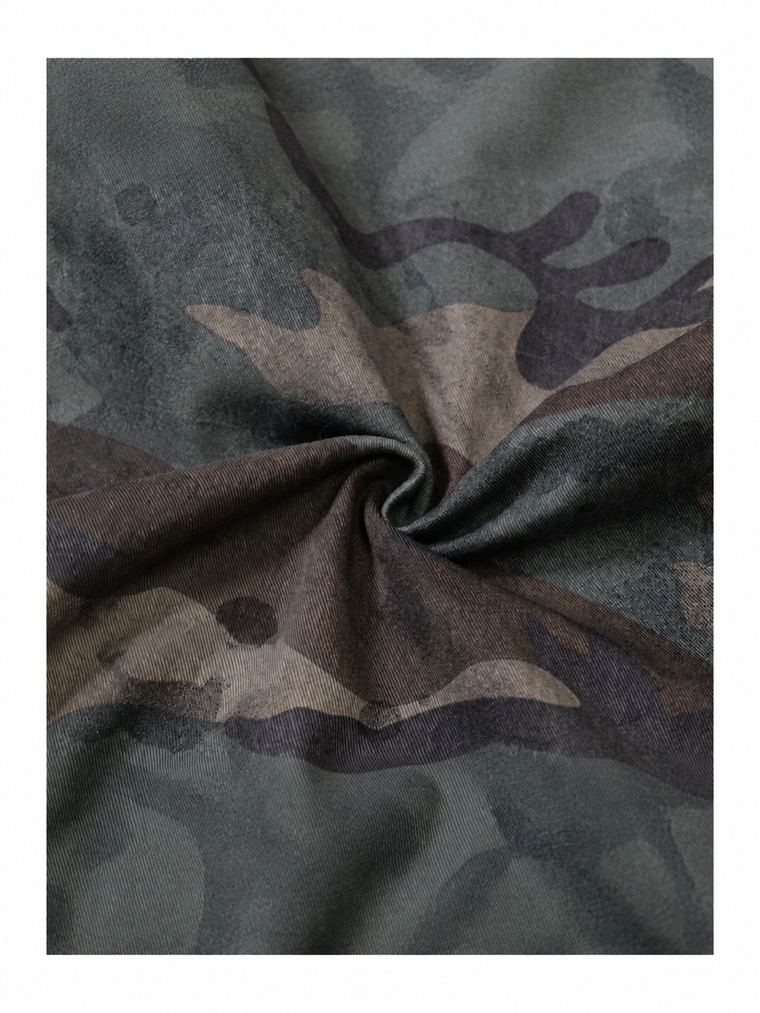 Ace Jolun washed camouflage cotton fabric detail