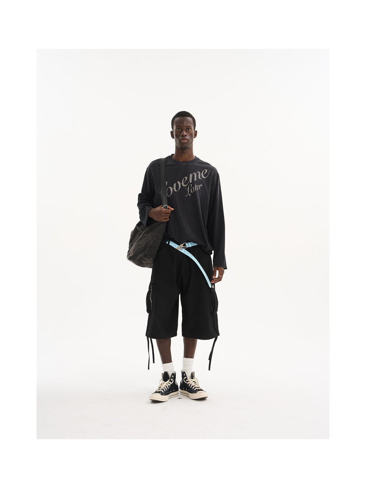 Washed Script Graphic Long-Sleeve T-Shirt product image