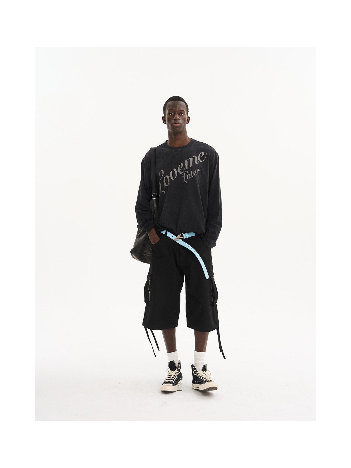Washed Script Graphic Long-Sleeve T-Shirt product image