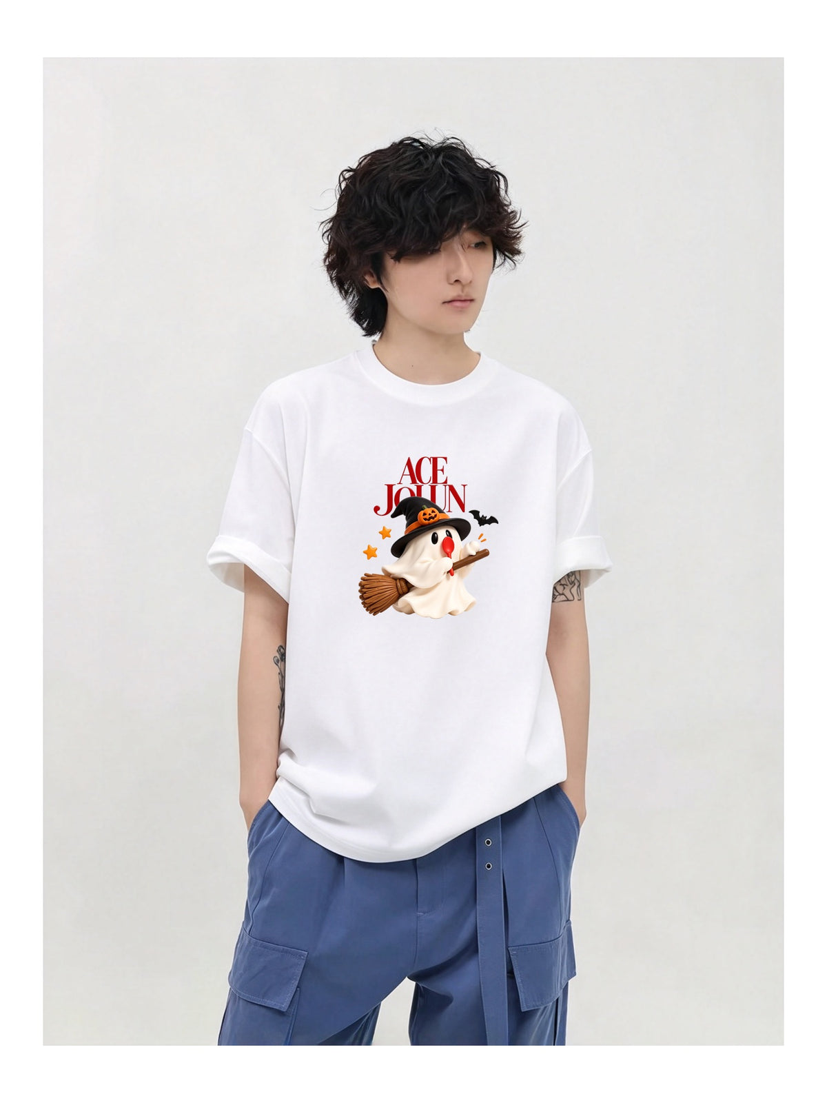 Witch Cat Graphic T-Shirt product image