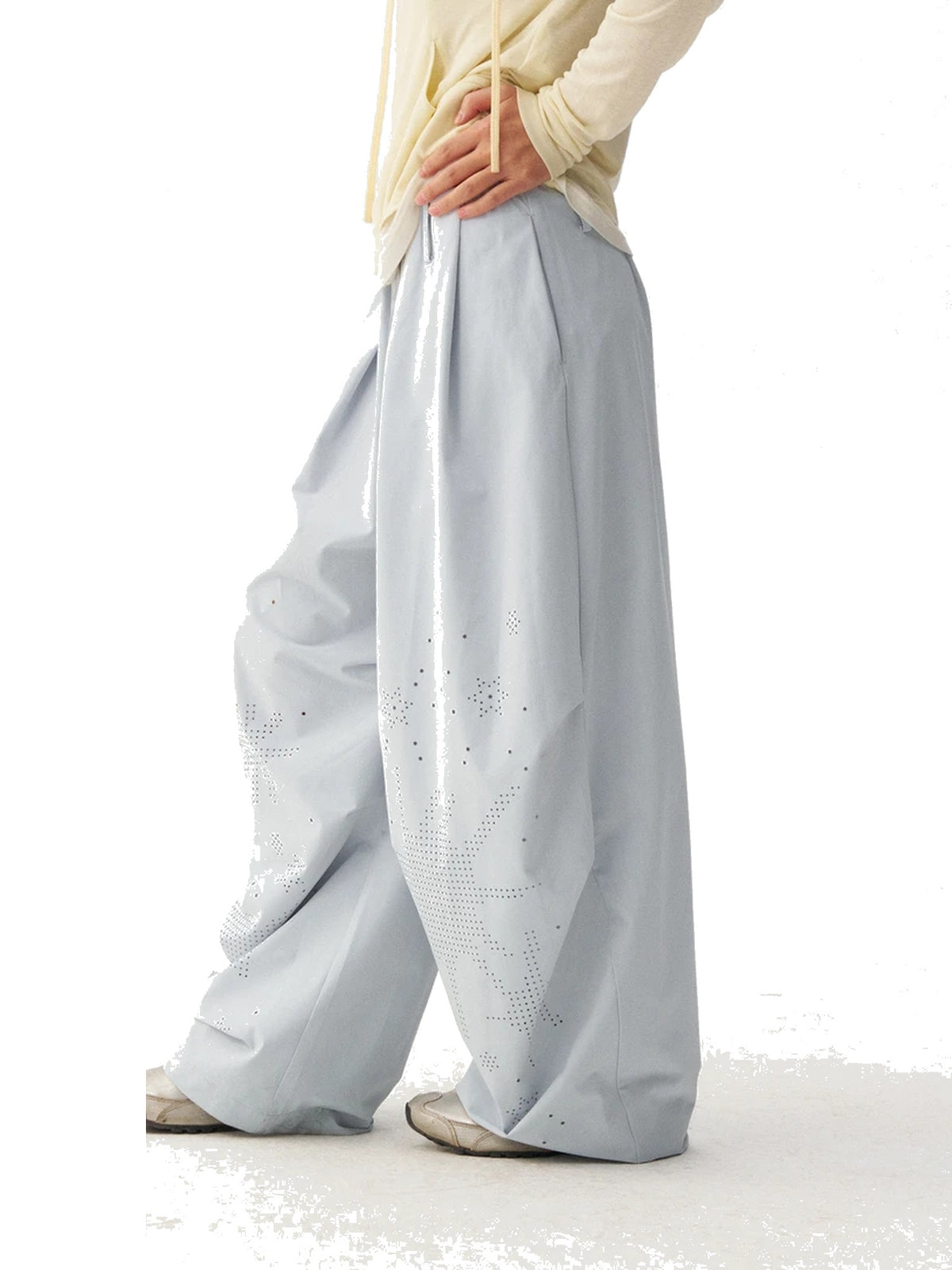 Women’s Burnout Wide-Leg Parachute Pants product image