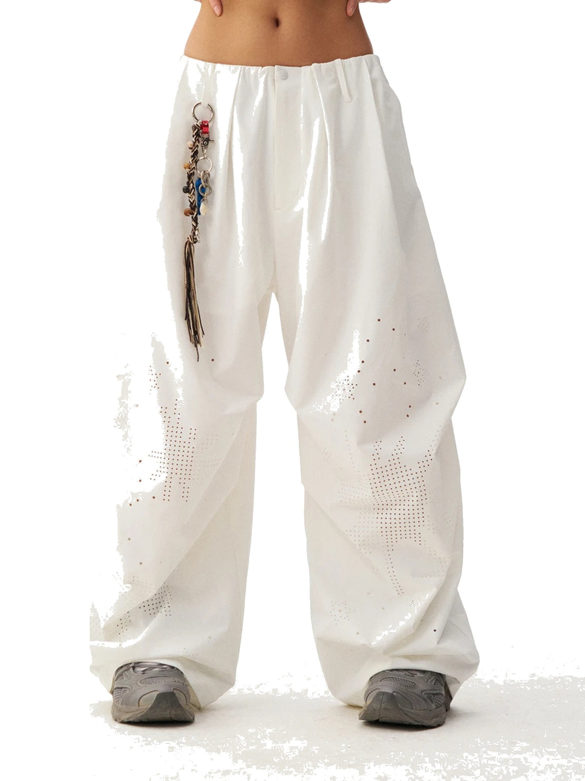Women’s Burnout Wide-Leg Parachute Pants product image