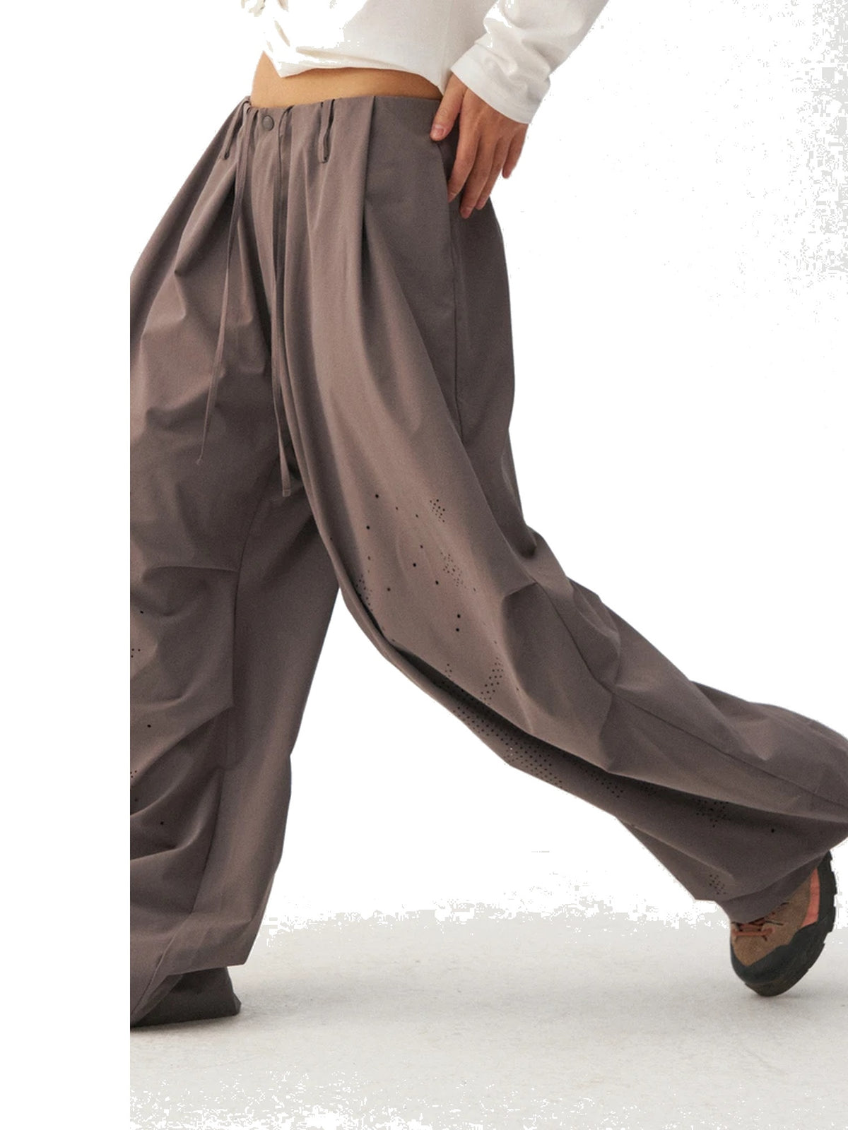Women’s Burnout Wide-Leg Parachute Pants product image
