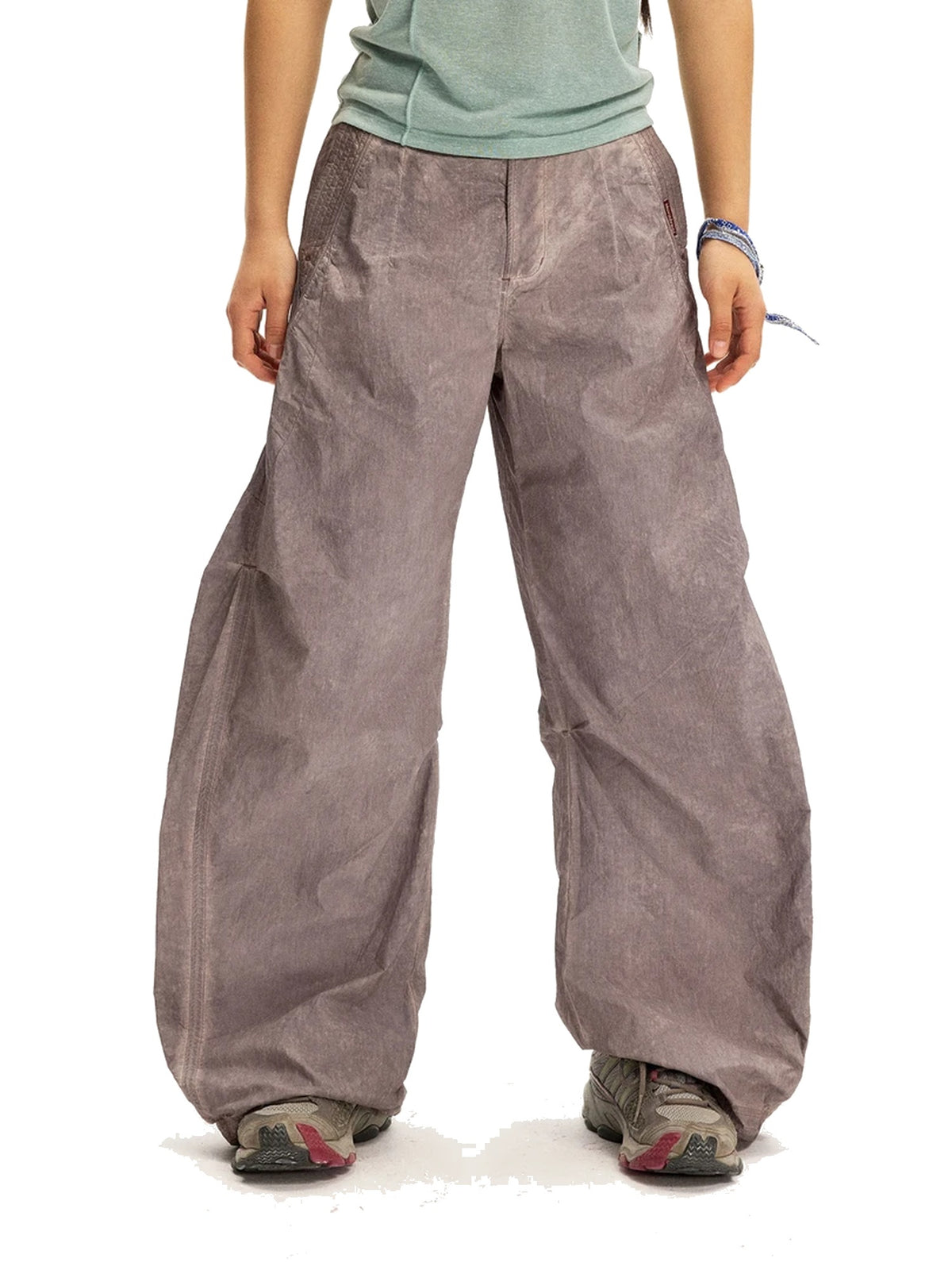 Women’s Pleated Parachute Pants product image